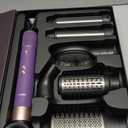 7-in-1 Hair Dryer Brush and Hair Styler Set  Fast Drying, Curling, Straightening & Volumizing  Hot Air Styling Tool with No Heat Damage  for All Hair Types  Purple