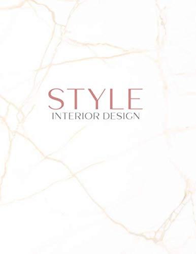 Style Interior Design: Decorative Book For Styling Your Coffee Table, Console Table, Bookshelf, End Table & More | For Show Home Display Style Effect, Decor - Size 8.5" x 11" - Text Also On Spine