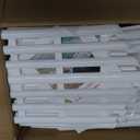Garden Edging Border No-Dig 13FT White 14.6 Inch Tall Landscape Edging with 14pcs Stakes for Decorate The Garden