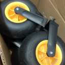 Heavy Duty Beach Wagon with Big Wheels for Sand, 10" Wheel Collapsible Wagons Foldable Large Wagon Cart Folding All Terrain for Camping