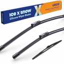 ICEXSNOW Silicone Windshield Wiper Blades Replacement for Mazda CX-5 CX5 2017-2023,CX-9 CX9 2016-2023 Automotive Replacement Windshield Wiper Blades (24"+18"+14" Front Rear Wiper Blade Set)