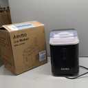 Aeitto Nugget Ice Maker Countertop, 42lbs/24H Ice Machine with 1.5L Water Tank, Rapid Ice Release in 6 Mins, Self-Cleaning Pebble Ice Maker with Basket and Scoop for Home Office RV and Party, Black