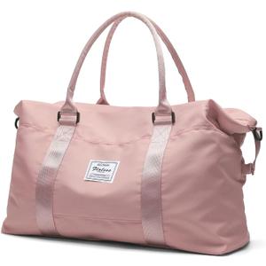 HYC00 Travel Duffel Bag,Carry-on Overnight Weekender Overnight Bags for Women,Sports Tote Gym Bag with Wet Pocket