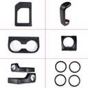 LLKUANG for Toyota Tundra 2014-2021 Console Air Outlet Cover Gear Shift Panel Cup Frame Car Accessories Interior Cover Trims ABS Decoration Kit-10Pcs(Not Fit for RHD)(Matte Black)