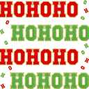24 Pcs Self Adhesive Christmas Iron on Patches Hohoho Winter Christmas Patches Chenille Letter Glitter Red Green Sew on Embroidered Applique Patch for DIY Cloth Crafts, 2.1 Inch