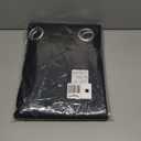 NICETOWN Pitch Black Solid Thermal Insulated Grommet Blackout Curtains/Drapes for Bedroom Window (2 Panels, 42 inches Wide by 63 inches Long, Black)