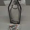 Homemory Modern Farmhouse Lantern Decor with Waterproof Flameless Candle & Remote Timer, 2PCS Black Metal Candle Lantern Decorative for Outdoor Indoor Home Living Room Patio Porch Table