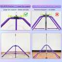 Upgrade Foldable Gymnastic Bar with Mat for Kids Ages 3-12, 200 lbs Weight Capacity, Gymnastic Kip Bar Horizontal Bar for Kids, Gymnastic Training Equipment for Home and Gym Center Use