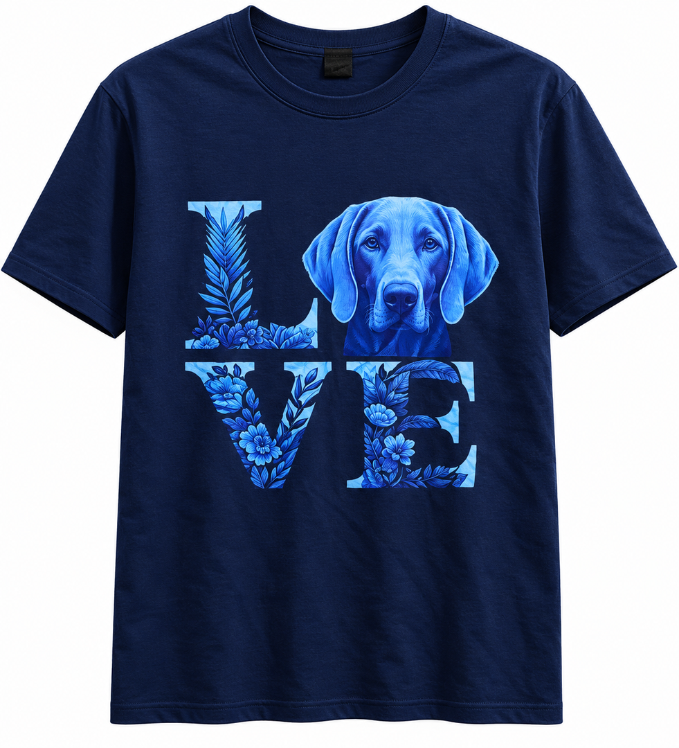 Weimaraner Running Design For Dog Owner T-Shirt, Size M