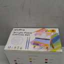 Nicpro 8 Pack 810 Inch Canvas Boards Kits for Painting, Art Canvas Set with 16 Brushes, 8 Paint Trays, 8  12 Acrylic Paint, Mini Drawing Easel Set, Sip and Paint Kit for Adults Party