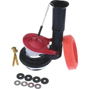 Fluidmaster 540AKRP5 3-Inch Complete, Adjustable Toilet Flush Valve Repair Kit , Black