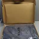 Tolaccea Travel Laptop Backpack, TSA Friendly Flight Approved Carry-on Business Rucksack Work Backpack with Extra Toiletry Bag, Dual Storage for 17.3" Laptop and 12.9" Tablet, 40-45L Expandable (Navy Blue)