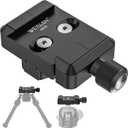 Bipod Arca Mount, ARCA Rail Bipod Adapter Support Atlas NC Bipods and Harris Style, Clamp Compatible Arca Swiss Rails and Quick Release Plates, WEYLLAN AB45 for Tripod Ball Heads