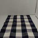 NANTA Cotton Buffalo Plaid Check Runner Rug 23.6” x 70.8” (2’ x 6’) Blue and White Checkered Washable Carpet for Kitchen/Laundry/Bedroom/Farmhouse