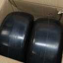 2Pcs 13x6.50-6" Flat Free Tire and Wheel, 13x6.50-6 Zero Turn Mower Tires, Smooth Tread Lawn Mower Tire with Rim for Commercial Grade Lawn Mowers Deck 66"& Below | 4-7.1" Centered Hub | Bore ID 5/8"