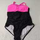 SUUKSESS Women Tummy Control One Piece Swimsuit Sexy Mesh High Neck Bathing Suit Large