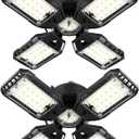 Aoretic LED Garage Lights Bulb 2 Pack -120W, 12000LM 6500K Led Shop Light with 4+1 Deformable Panels, Basement Barn Light Garages Ceiling Lights, E26/E27 for Garage, Warehouse, Shop