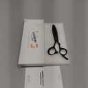 ULG Hair Cutting Scissors  Professional Stainless Steel with Teflon Coating, Ergonomic Offset Handle, Precision Blade for Layers & Detail, Ideal for Barbers Willow Leaf Shears