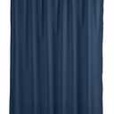 Amazon Basics Waffle Weave Shower Curtain, 72" x 72", Navy Blue