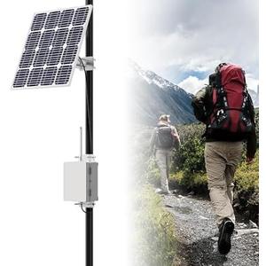 Solar Meshtastic Outdoor Node, Meshtastic Solar Node Repeater with Lora V3 Esp32 Motherboard, 915Mhz Mesh Lora Antenna, Sx1262 Bluetooth, Built-in 6000mAh Battery (Standard Version)