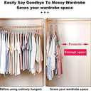 Closet Organizers and Storage,College Dorm Room Essentials,Pack of 6 Multifunctional Organizer Magic Space Saving Hangers with 9 Holes Storage Organization for Wardrobe Closet (Multicolor)