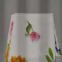 Ganeen 3 Pcs Kitchen Curtain Set for Window 30'x 36' Christmas Tulip Flower Cafe Curtains with Valance Pink Decoration for Bathroom Farmhouse Door Kitchen Window Xmas Gift