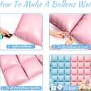 Kelfara Matte Pink and Blue Double Sided Square Foil Balloons Wall, 30Pcs 19 Inch Chrome Foil Balloons Tunnel Arch Kit for Gender Reveal, Baby Shower, Birthday Party Background Decoration