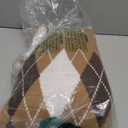 Trendy Fall Sweater for Women 2025 Grunge Argyle Plaid Preppy Y2K E-Girl Cardigan Chunky Knit Vintage Grandpa Sweater