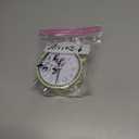 Equity 5" Silent Sweeping Quartz Metal Alarm Clock-Light Green (Model 20090)
