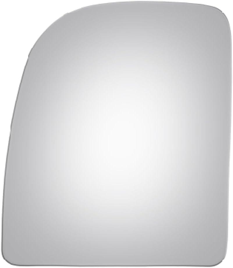 WLLW Mirror Glass Replacement for Ford E150/250/350/F250/F350/F450 Driver Side (Driver Side Upper 10 1/16 inches)