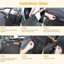 Pecute Heavy-Duty Dog Car Seat & Back Seat Extender Hard PVC Support for Large Dogs up to 330 lbs  Cars, SUVs & Trucks  Scratch-Resistant Sofa Leather & Breathable Mesh for Safe, Stable Road Trips