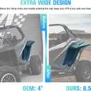 Fender Flares for RZR PRO XP/XP 4 2020-2023, Front & Rear Heavy Duty Wider Mud Flaps Kit for 2022+ PRO R/Turbo R/Turbo R 4, Extended Exterior Accessories (Replace #2884685)