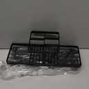 Toothbrush Holders for Bathrooms, Carbon Steel Tooth Brushing Holder Electric Toothbrush and Toothpaste Organizer Bathroom Accessories for Countertop, Shower, Sink, 5 Slots, Matte Black (Large)