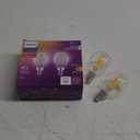 PHILIPS LED 40W G16.5 E12 Base 2-Pack Ultra Definition Soft White (2700K) 350 Lumen (3.5W=40W) Clear Flicker Free Light Bulbs