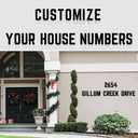 2 x 8 Inch Large Metal Letters, Modern House Address Numbers Letters, Metal Door Numbers, Large Black House Address Letter Number for Home Office Street Apartment Outside (&)