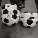 Ceenna 6 Pcs Soccer Ball Bulk with Pump Bag Machine Stitched Deflated Soccer for Outside Sports Training Game Practice