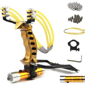 COOY Slingshot,Wrist Sling Rocket Professional Hunting Slingshot with Heavy Duty Launching Bands, High Velocity Catapult