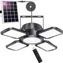 Solar Shed Light Indoor Outdoor Solar Powered Motion Sensor Lights, Black - 1 Pack