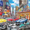 300 Piece Puzzles for Adults, 300 Piece Puzzles for Adults Elderly Large Piece, Car Motorcycle Club Jigsaw Puzzle, Funny Gift for Adult Kids Senior Challenging Family Games Toy, 20.5 X 15 in