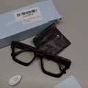 livho Oversized Eyewear Frame for Woman and Men - Rectangle Fashion Glasses for Computer, Chic Preppy Frame (*Coco Tortoise)