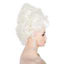 18th Century Baroque Marie Antoinette Wigs Ladies Adult Halloween Cosplay Accessories (Ivory)