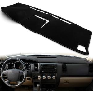 Dash Cover Custom Fit for Toyota Tundra 2007-2013/Toyota Sequoia 2008-2017 Dashboard Cover Dashcover Dash Mat Protector Carpet Pad Accessories