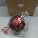 Syhood 6 Pcs 6 Inch Extra Large Christmas Balls Ornaments Oversized Christmas Tree Decoration Huge Plastic Shatterproof Hanging Balls for Xmas Holiday Party Supplies, 6 Styles (Burgundy)