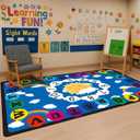 Drydiet 11.8 x 6.6 ft Alphabet Classroom Rug Elementary Daycare Rug