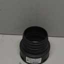 NDS 451 HDPE Corrugated Adapter, 4-Inch, for Spigot X 4 inch Corrugated Hub Connections, for use with 4 inch Drain Pipes & Fittings, Black