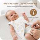 Baby Sleep Sack 0.5 TOG, Lightweight Breathable Wearable Blanket with Zipper, 0-3-6-12-24M-4T, 3-Pack