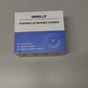 Wrklly Rechargeable Ultrasonic Retainer Cleaner Machine | 50kHz 1.9 inch Ultra-Thin Portable | Night Guard Aligners Jewelry |6pcs Cleaner Tablets Included | Quick & Deep Clean Modes | Oral Dental Care