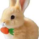 My Realistic Bunny Toy, Easter My Realistic Interactive Bunny - Jumping,Twitching and Shaking Ears (Brown Radish Rabbit)