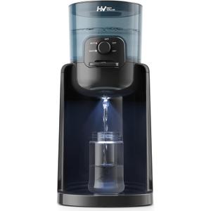 Water Warmer, HEYVALUE Baby Bottle Warmer, Formula Maker with Night Light, 4 Temperature Control & 72H Keep Warm, Detachable Tank, Instantly Dispenses Warm Water, Feed Baby More Easier and Healthier (Black)