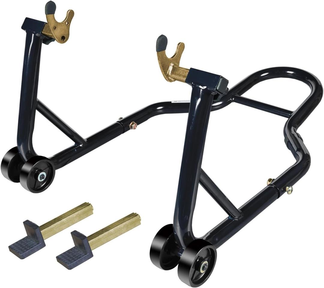 Motorcycle Stand Rear Combo Wheel Lift Stand, 500Lbs Capacity,Swingarm Spool Paddock Stand for Sport Bike,Fit for Yamaha Honda Kawasaki Black